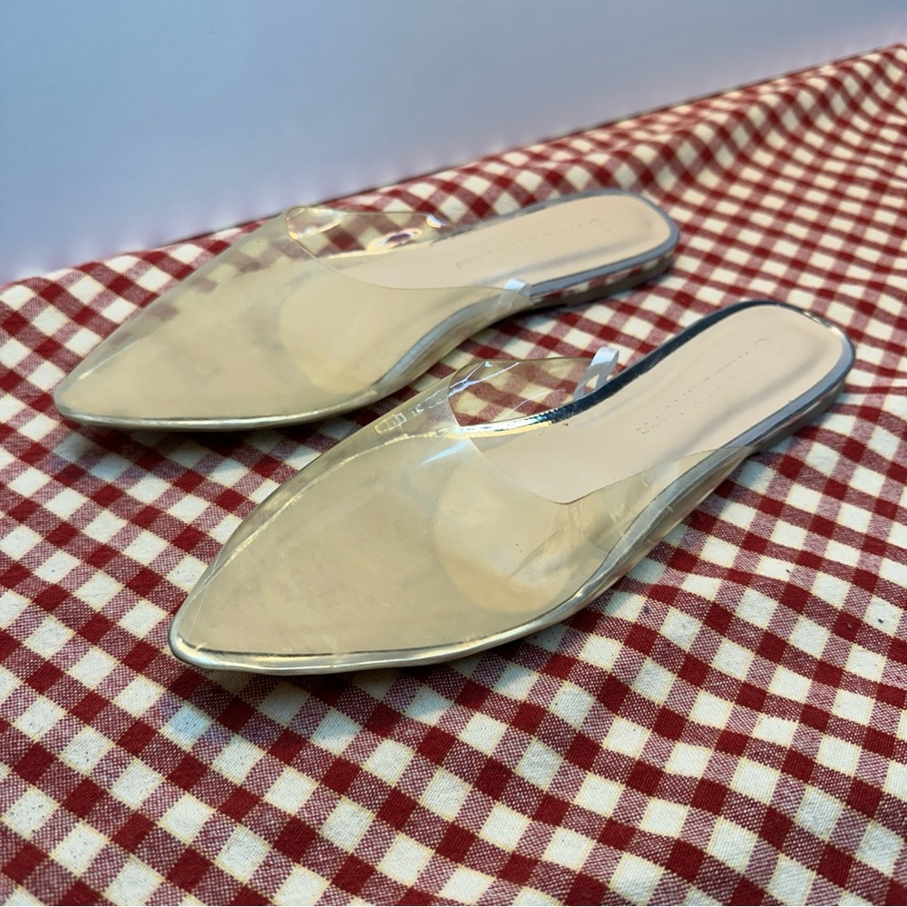 DIVA Lounge Transparent Slip-On Mules